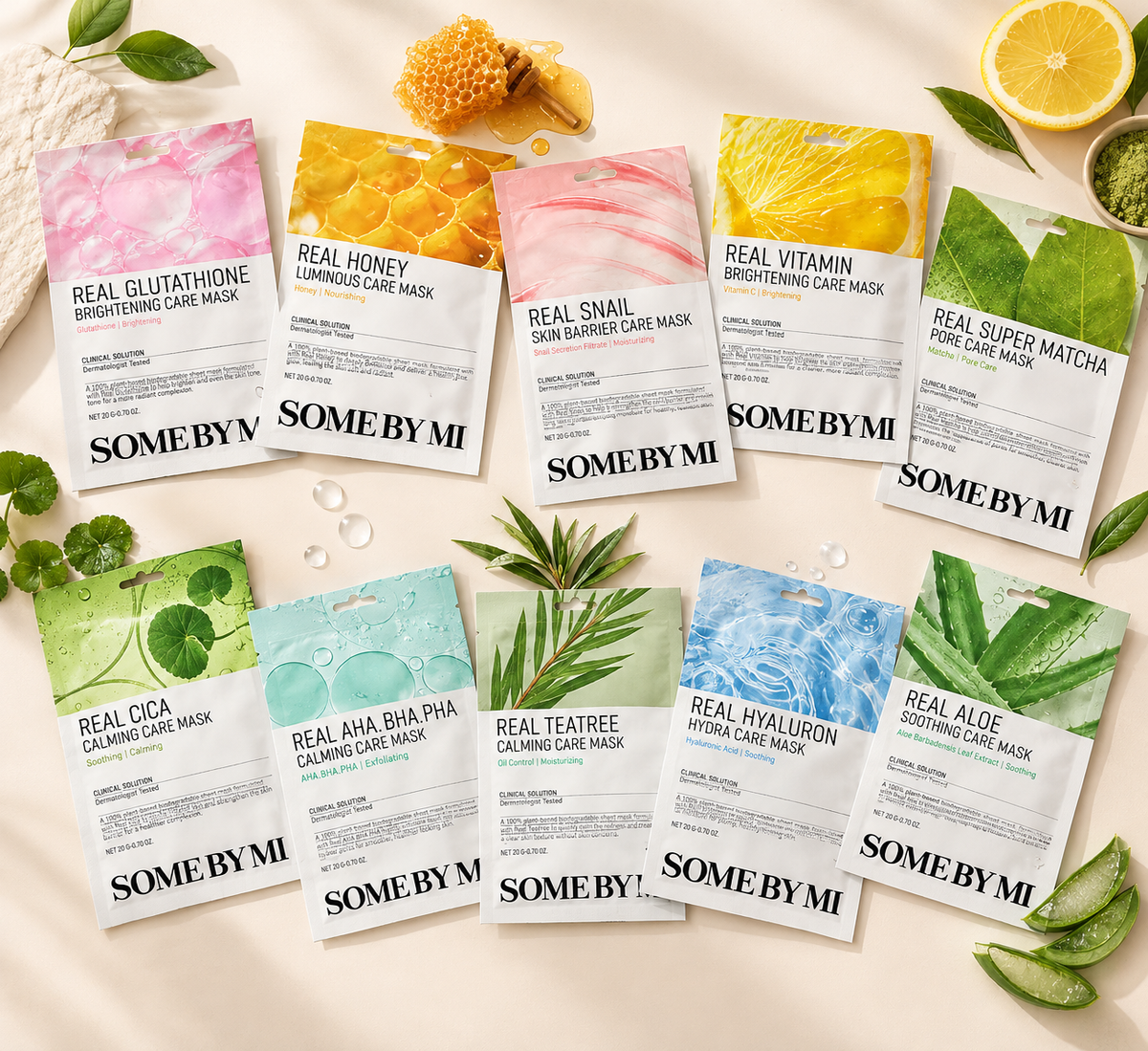 Mask Sheet Koréen SOME BY MI pour visage | REAL CARE
